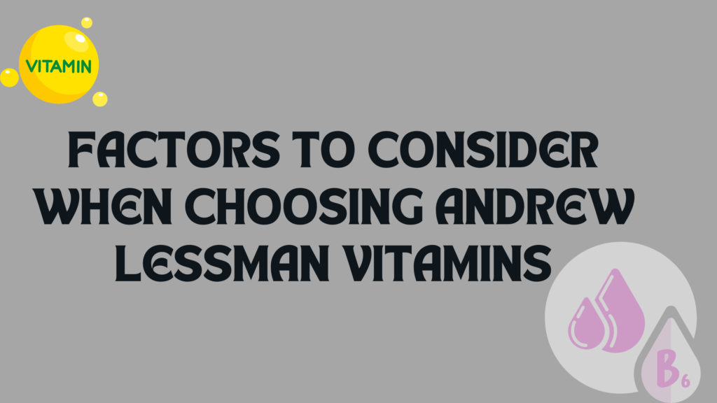 Andrew lessman vitamins | 4 Important Points